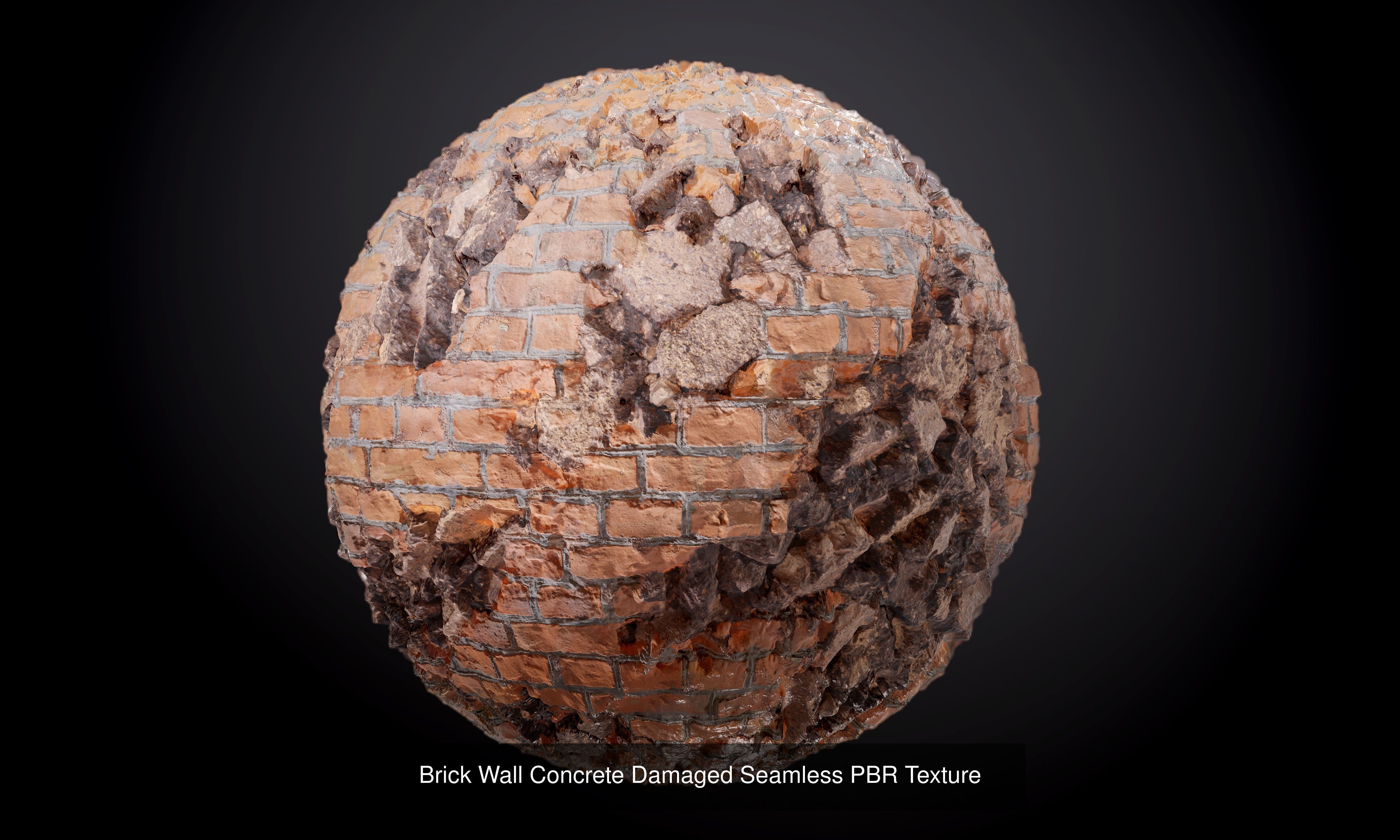 55 Brick Concrete Wall Seamless PBR Texture Collection 01 Texture_53