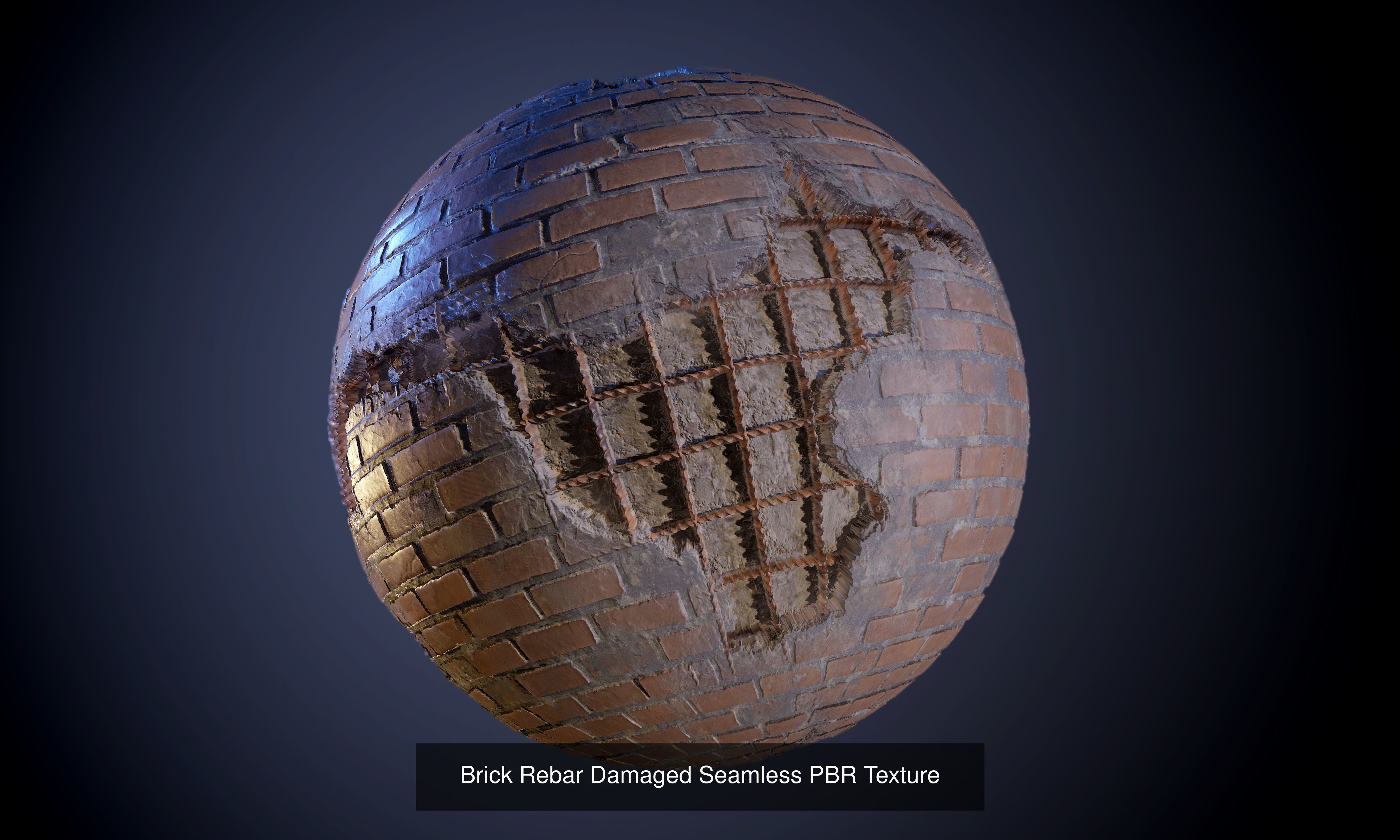 55 Brick Concrete Wall Seamless PBR Texture Collection 01 Texture_20