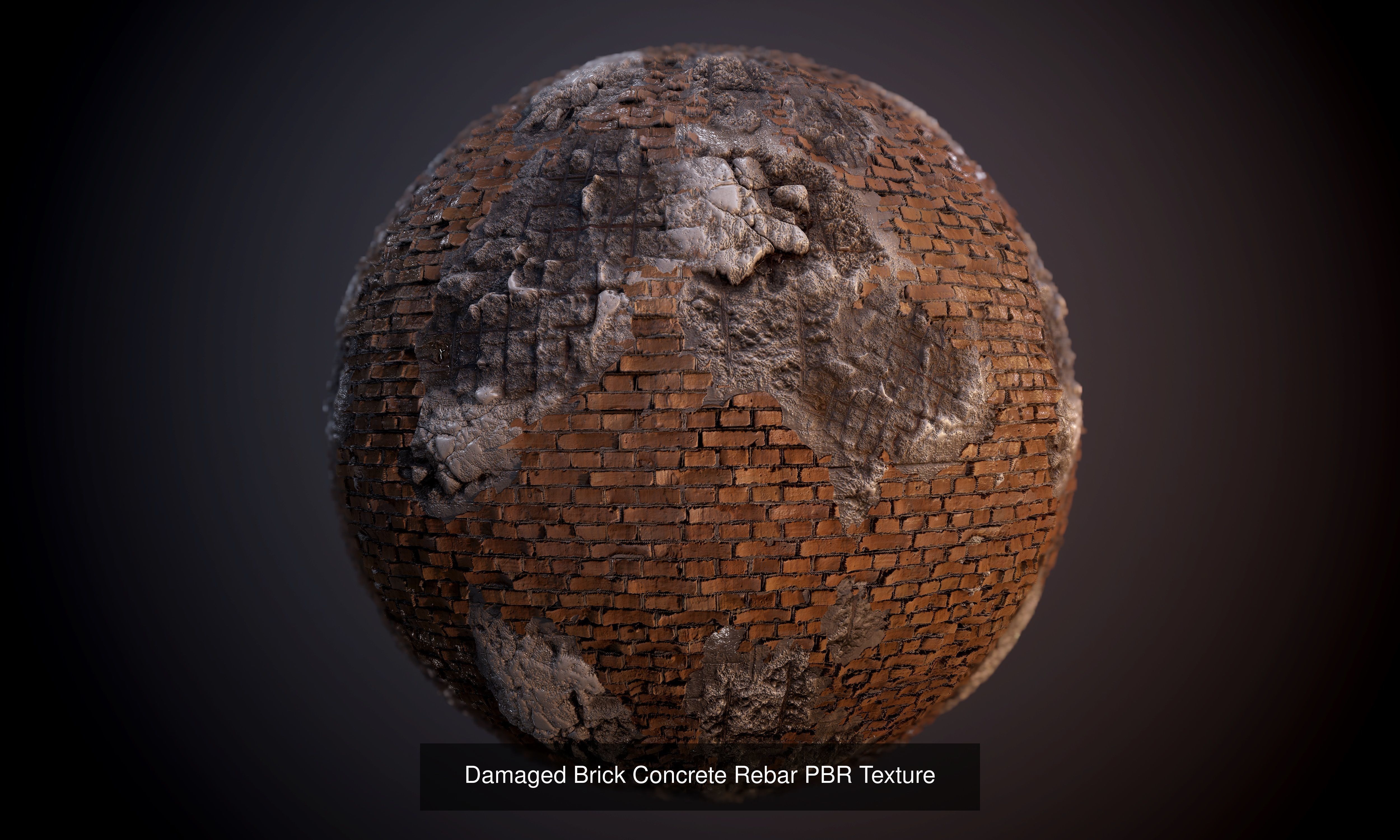 55 Brick Concrete Wall Seamless PBR Texture Collection 01 Texture_4