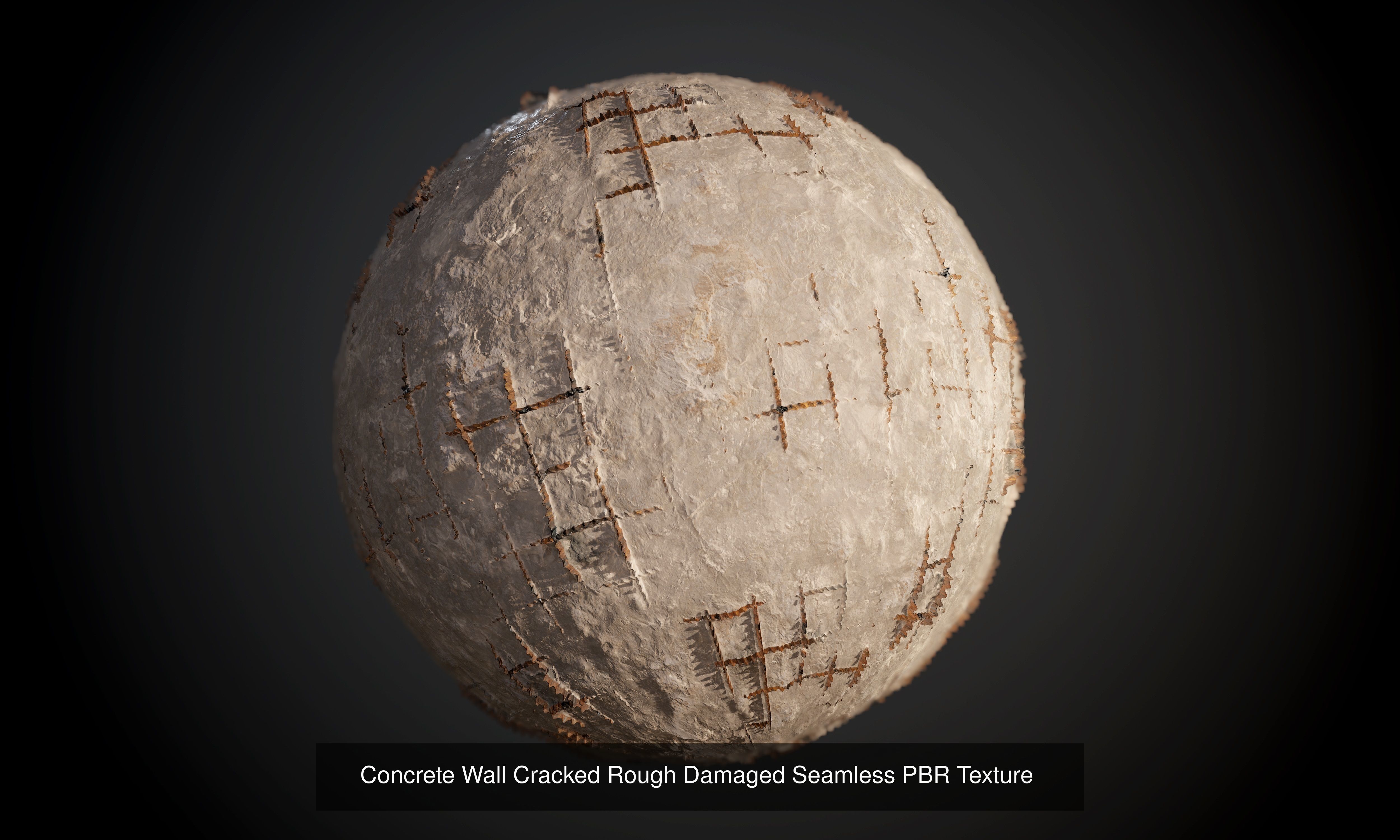 55 Brick Concrete Wall Seamless PBR Texture Collection 01 Texture_39