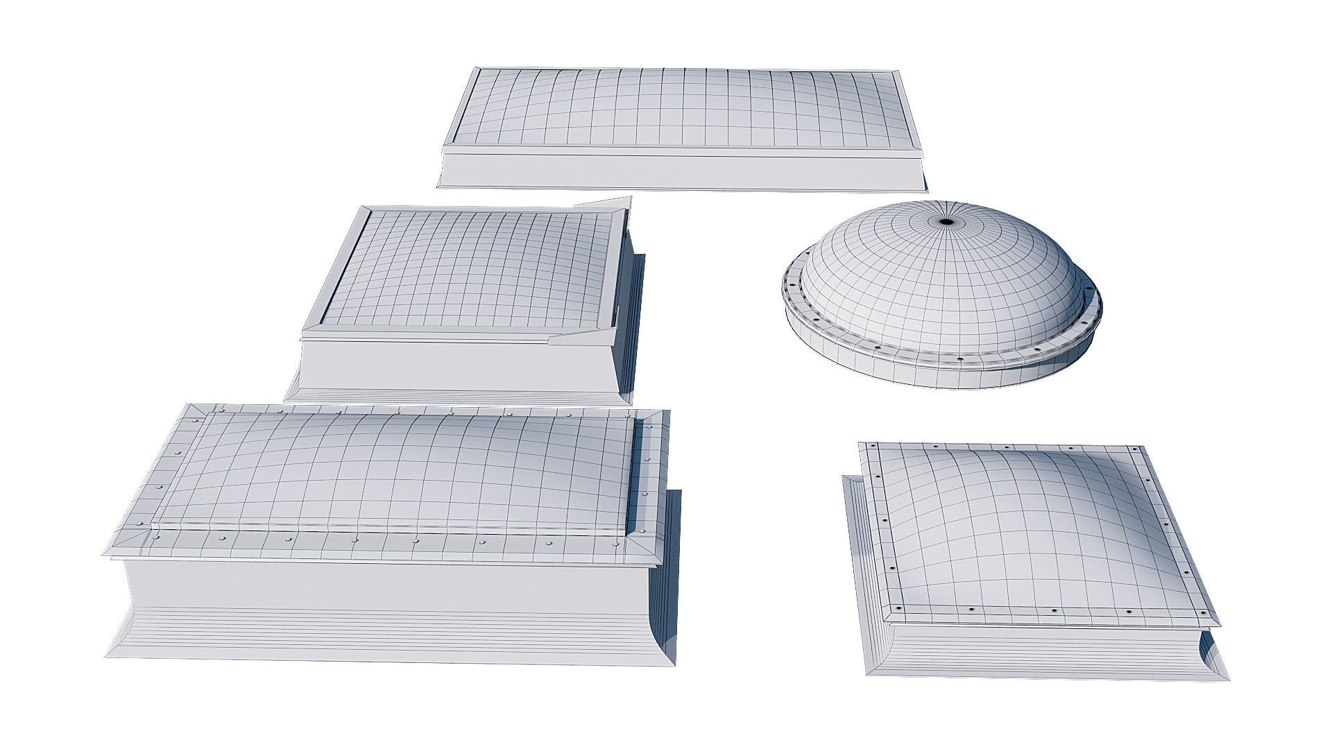 Roof Skylight model pack 3D model_14