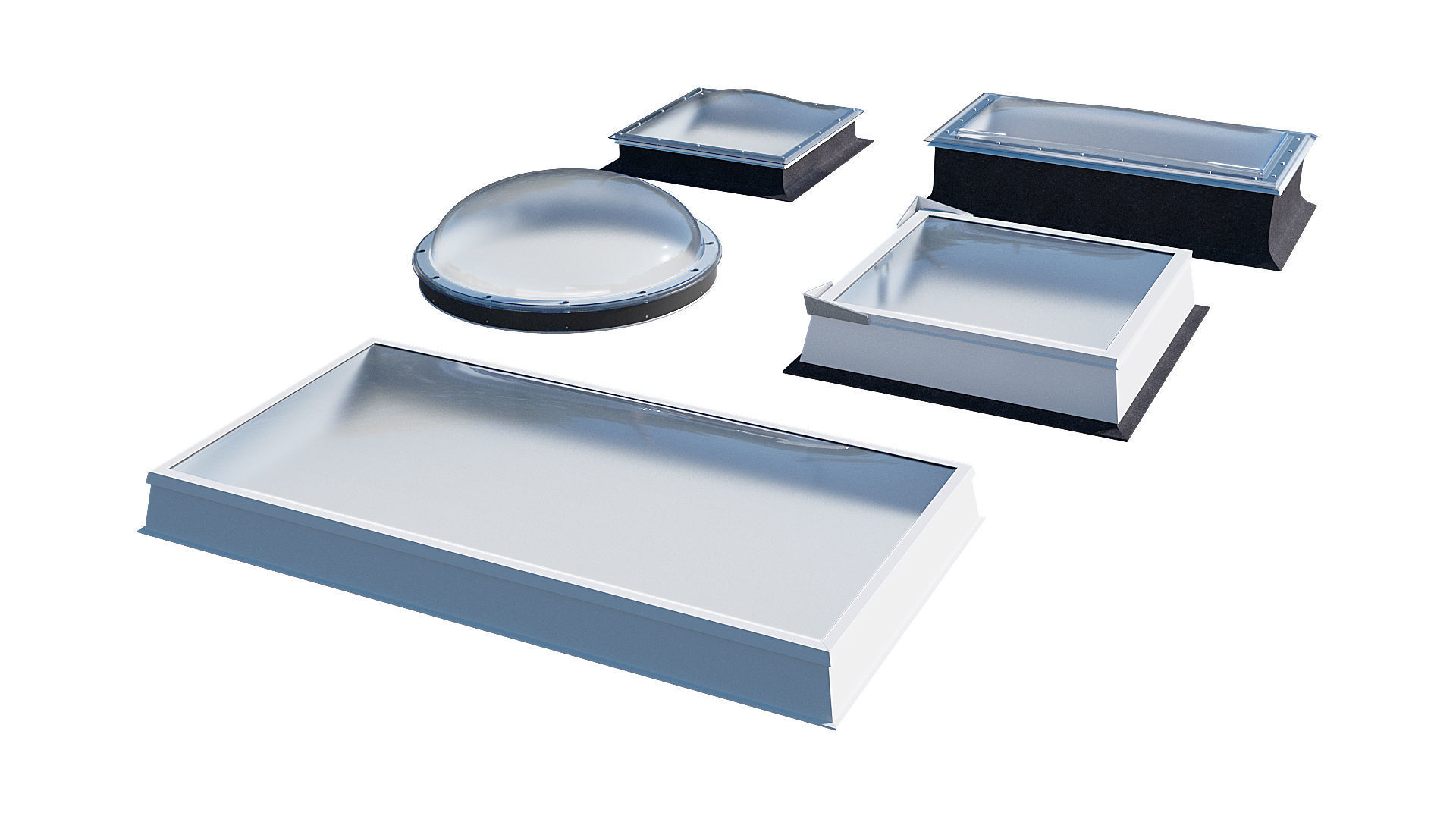 Roof Skylight model pack 3D model_0