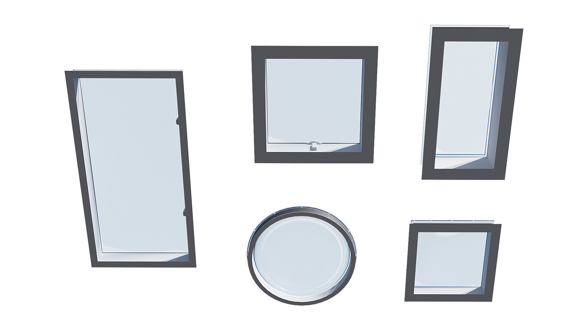 Roof Skylight model pack 3D model_10