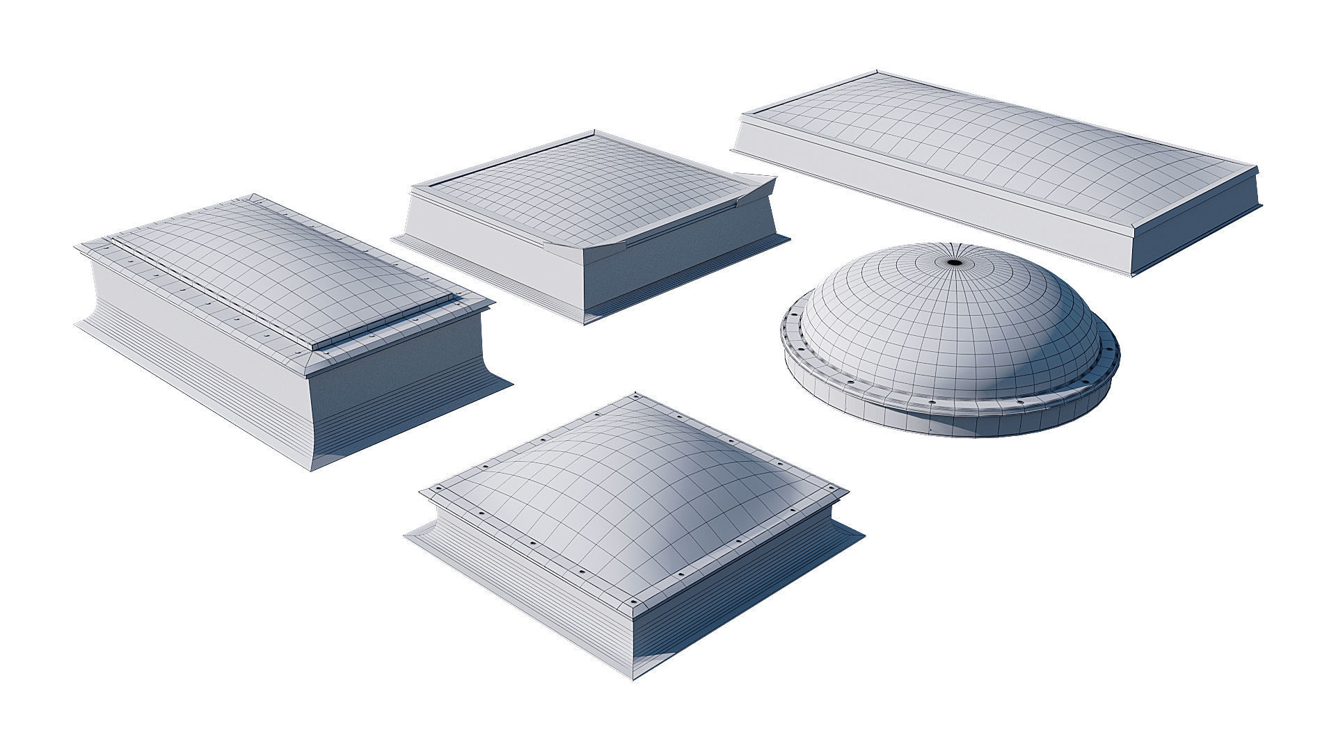 Roof Skylight model pack 3D model_15