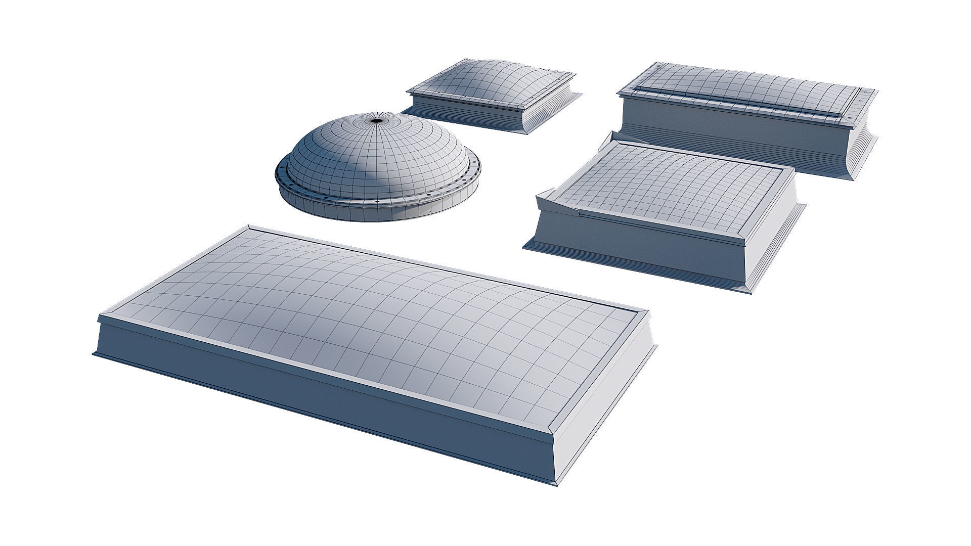 Roof Skylight model pack 3D model_11