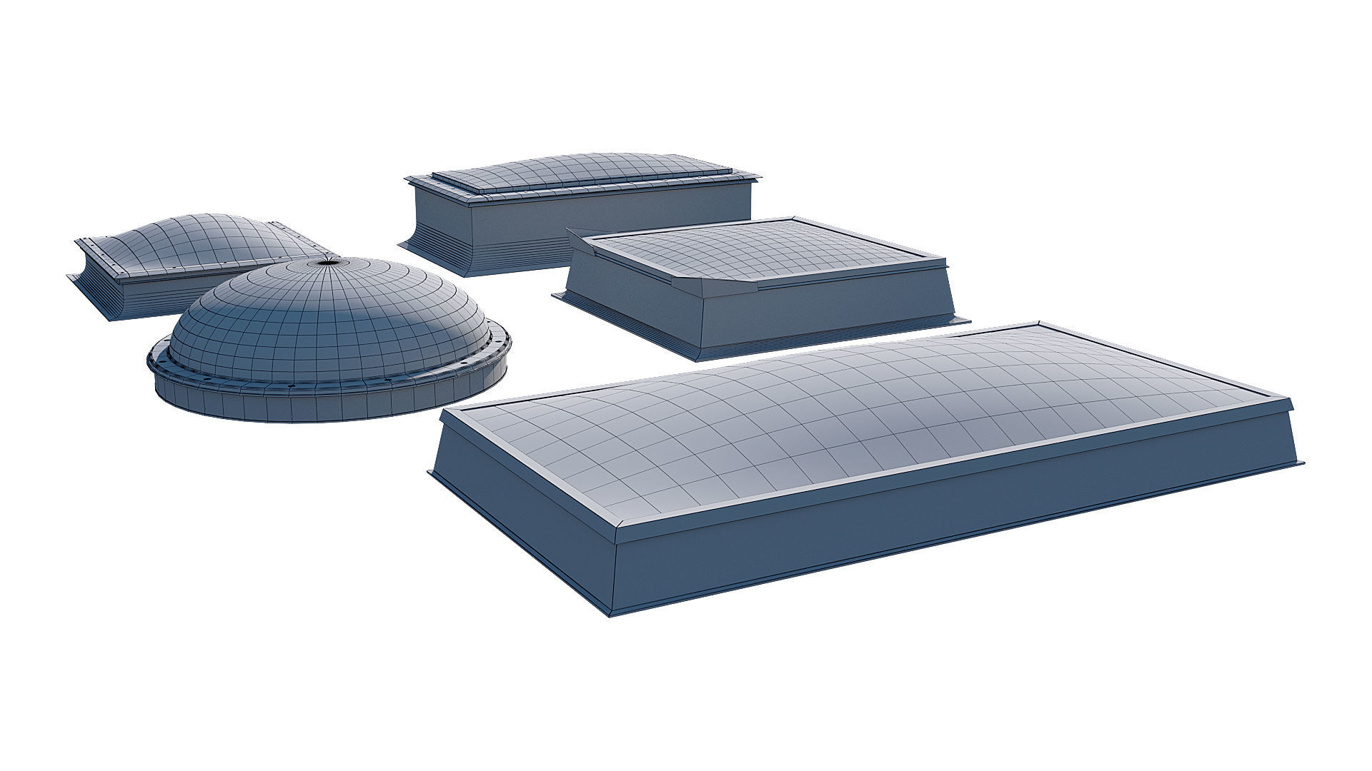 Roof Skylight model pack 3D model_17