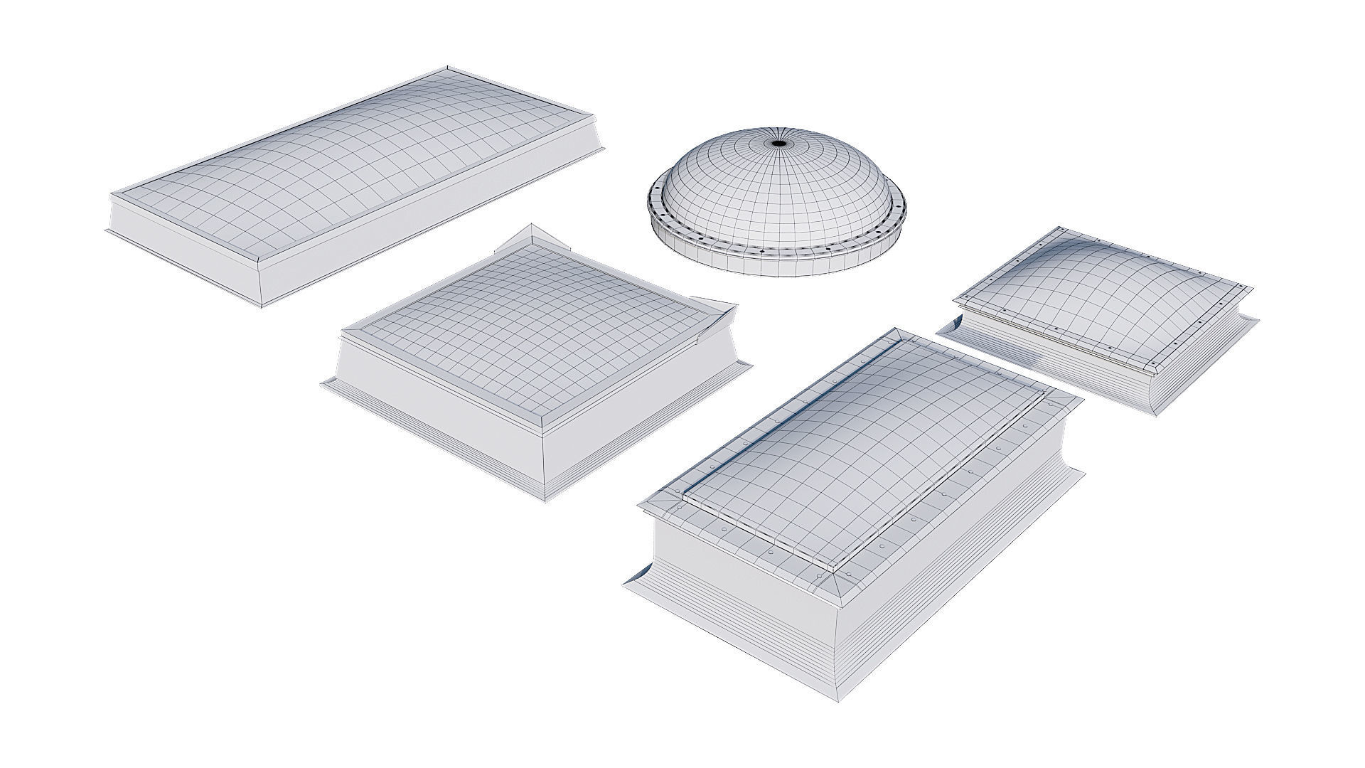 Roof Skylight model pack 3D model_13