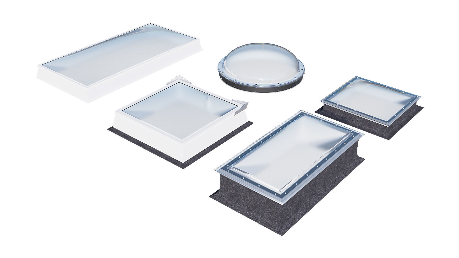 Roof Skylight model pack 3D model_2