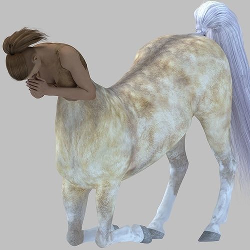 Epic Centaur Girl Poses Free 3D model