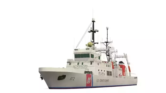 Coast Guard Low-poly 3D model