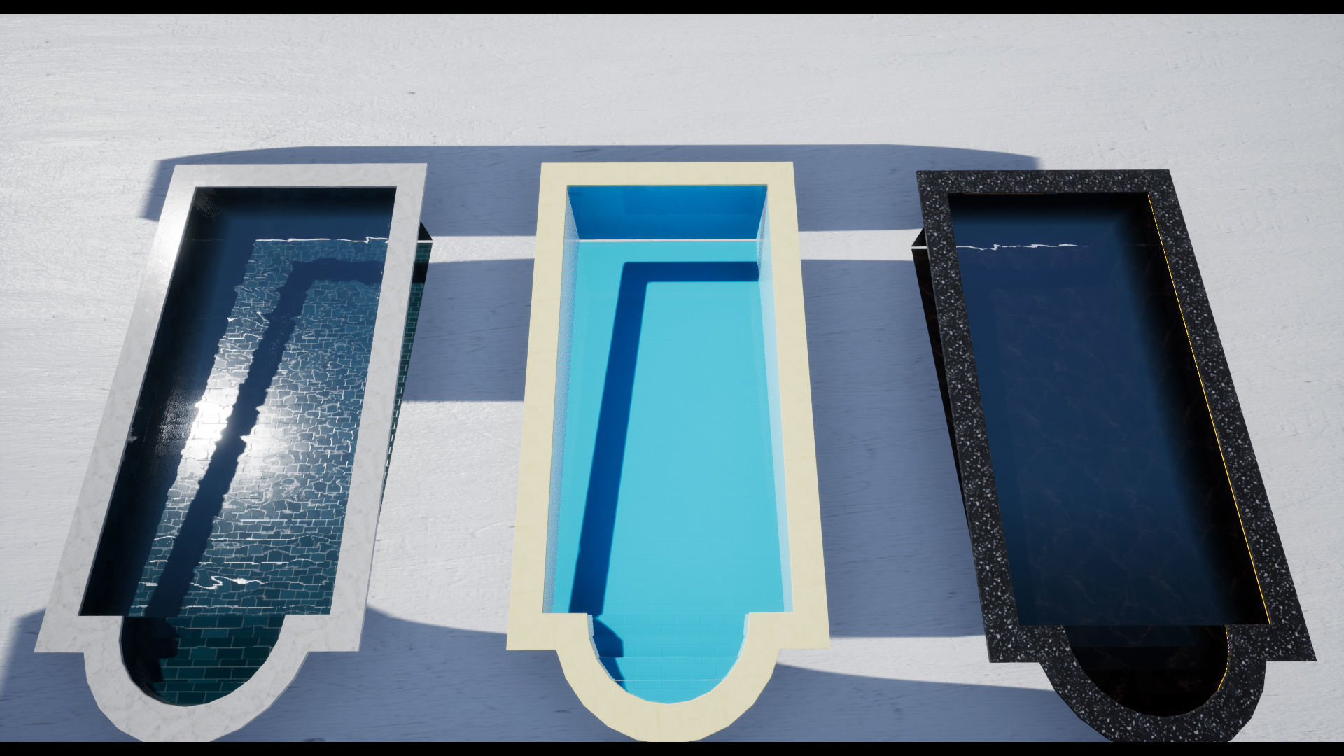 UE4 Luxury Swimming Pools - Accessories - FBX included Low-poly 3D model_14