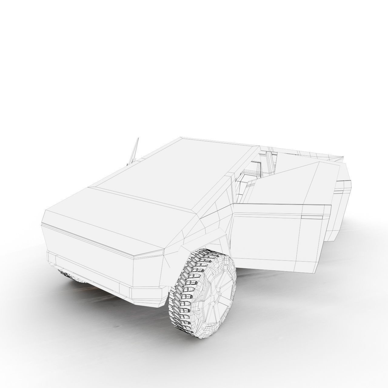 Tesla Cybertruck Prototype 3D model_8