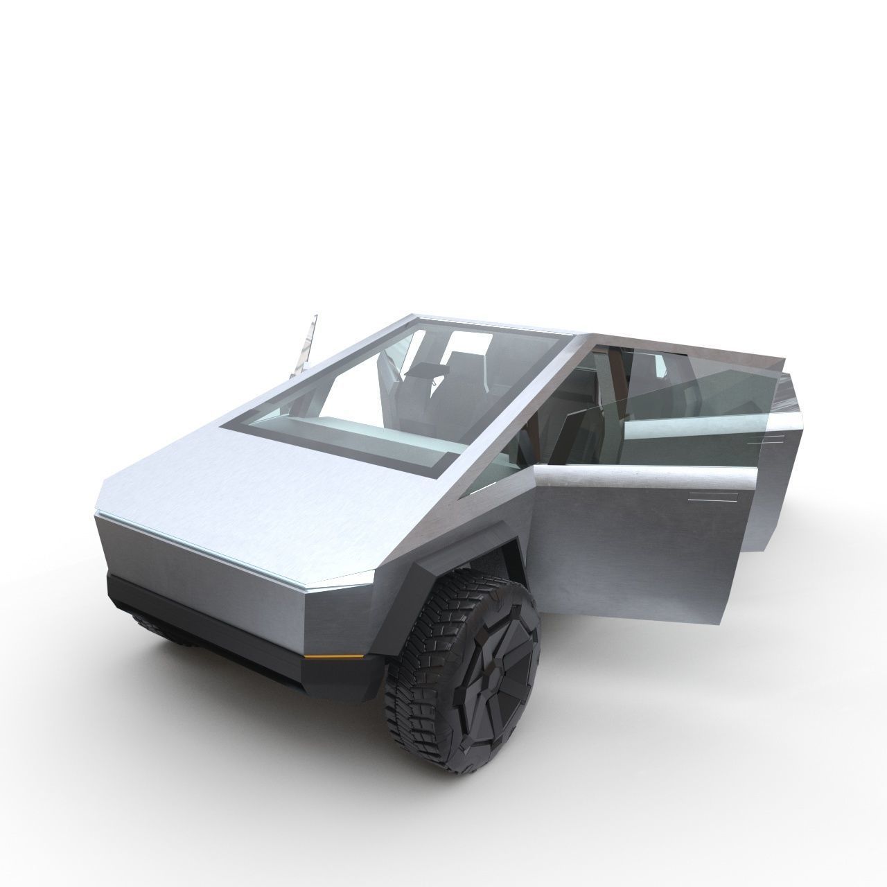 Tesla Cybertruck Prototype 3D model_6