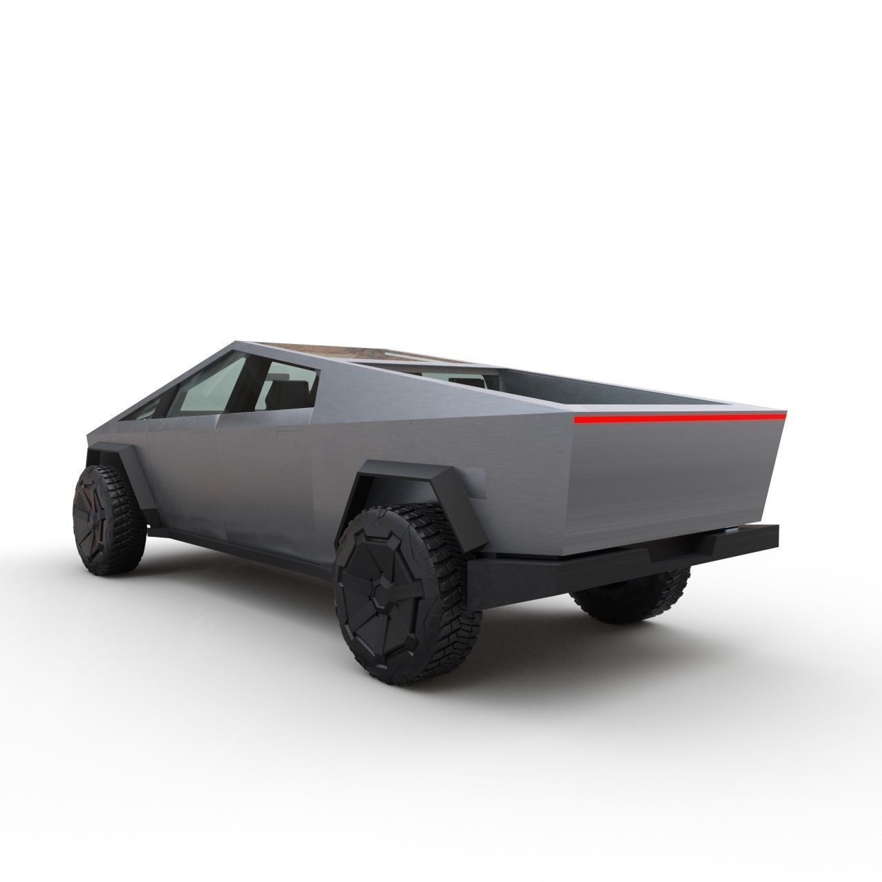 Tesla Cybertruck Prototype 3D model_1