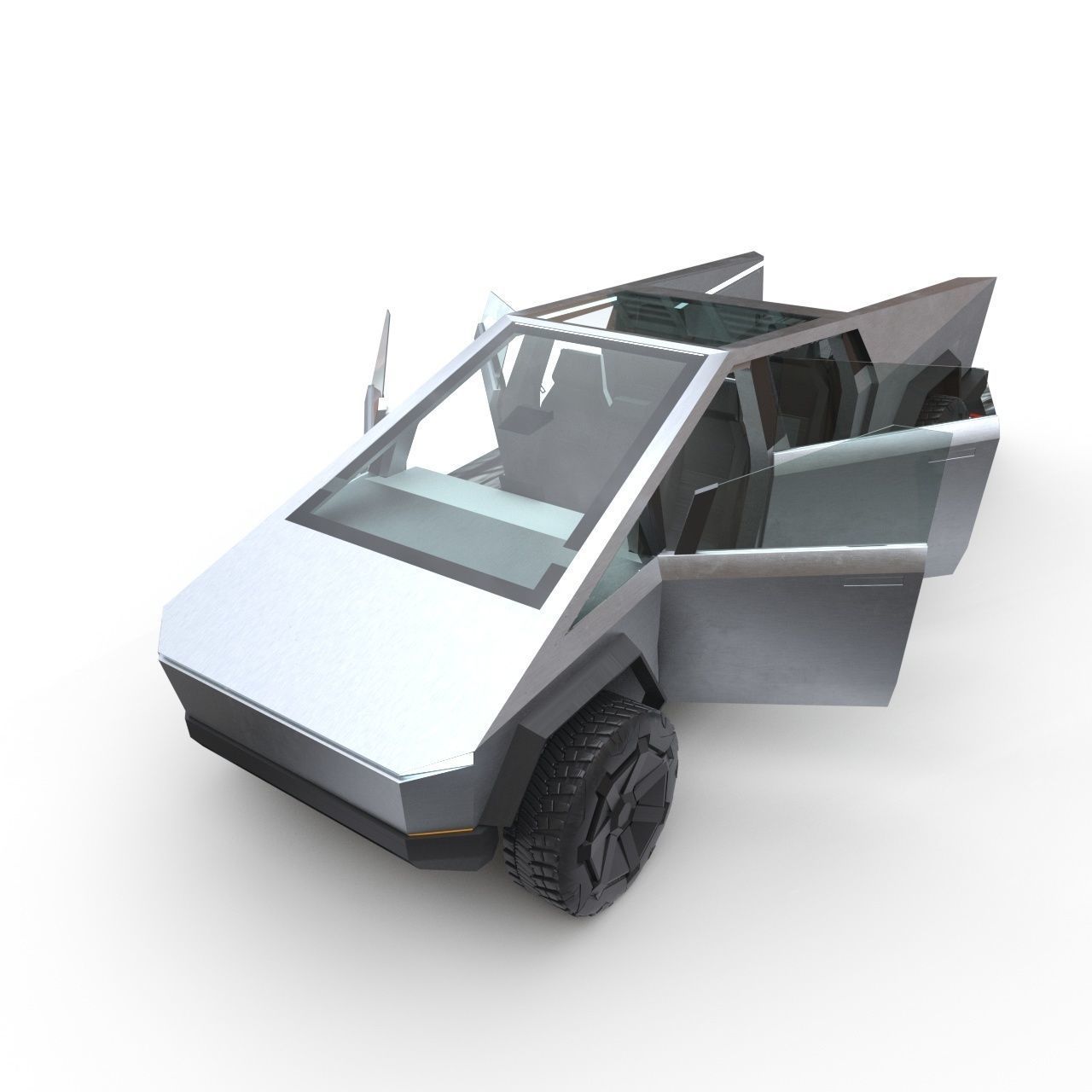 Tesla Cybertruck Prototype 3D model_7