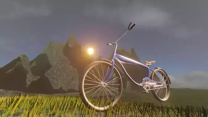 Bicycle in grass