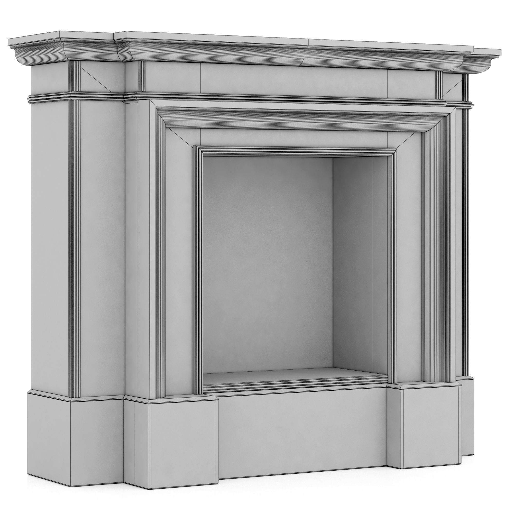 Dantone Home fireplace 3D model_7