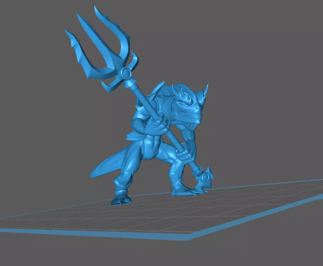 KUO-TOA - DEEP ONE - FISH-MAN WARRIOR Free 3D print model