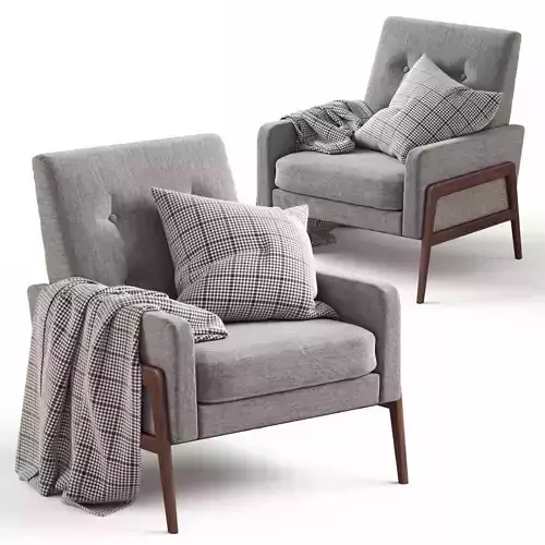Article Nord Galaxy Gray Chair 3D model