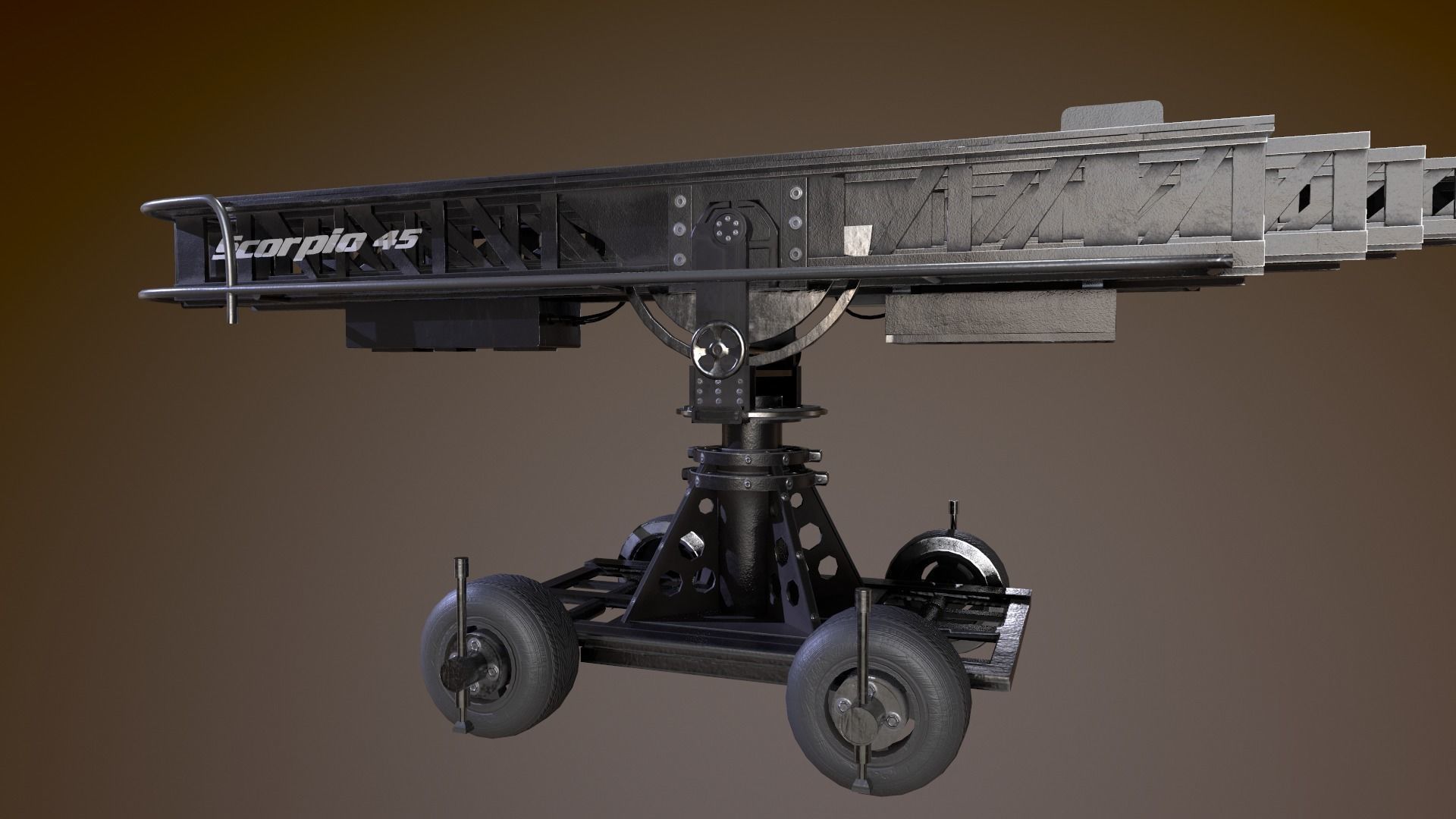 Scorpio 45 Camera Crane Low-poly 3D model_5