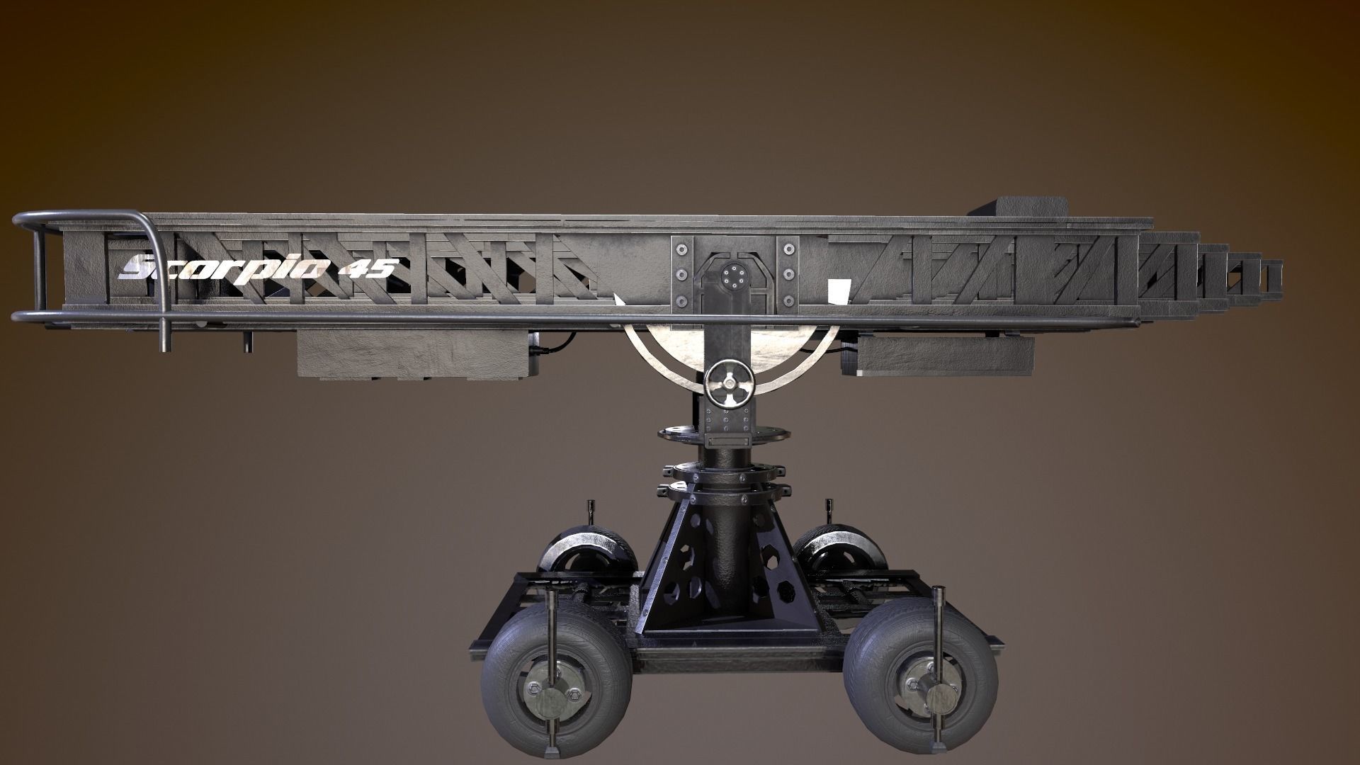 Scorpio 45 Camera Crane Low-poly 3D model_2