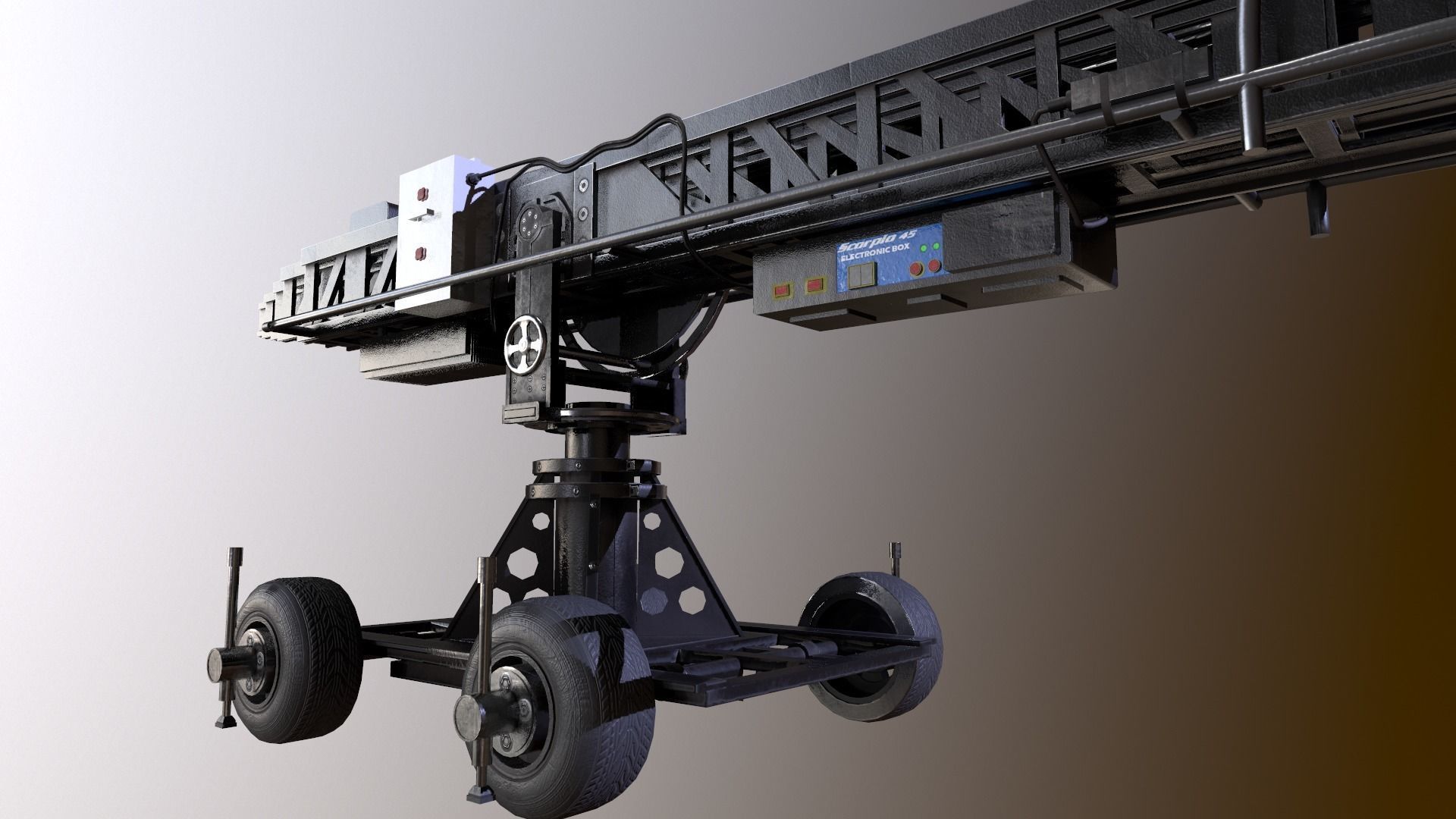 Scorpio 45 Camera Crane Low-poly 3D model_7