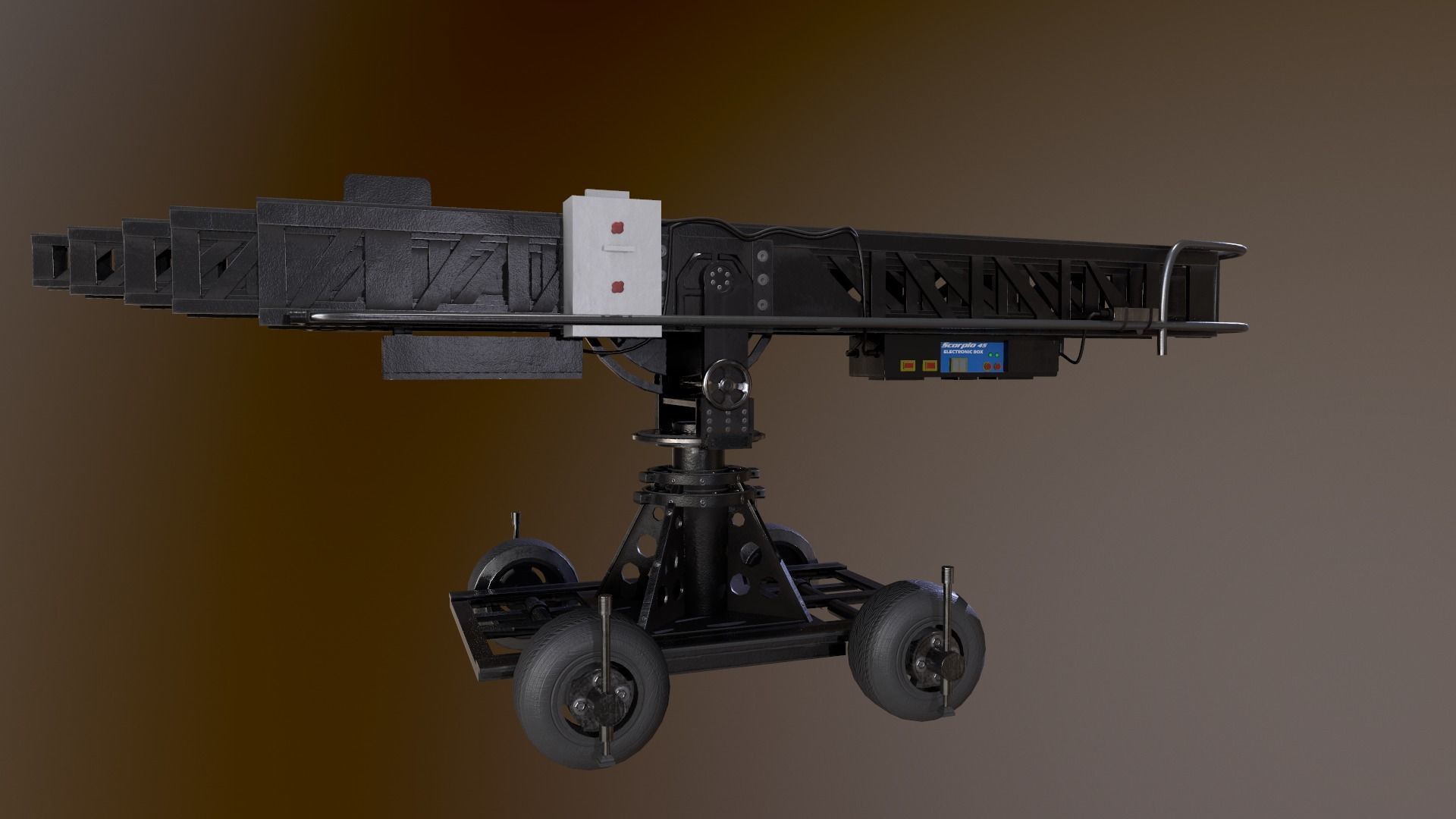 Scorpio 45 Camera Crane Low-poly 3D model_6