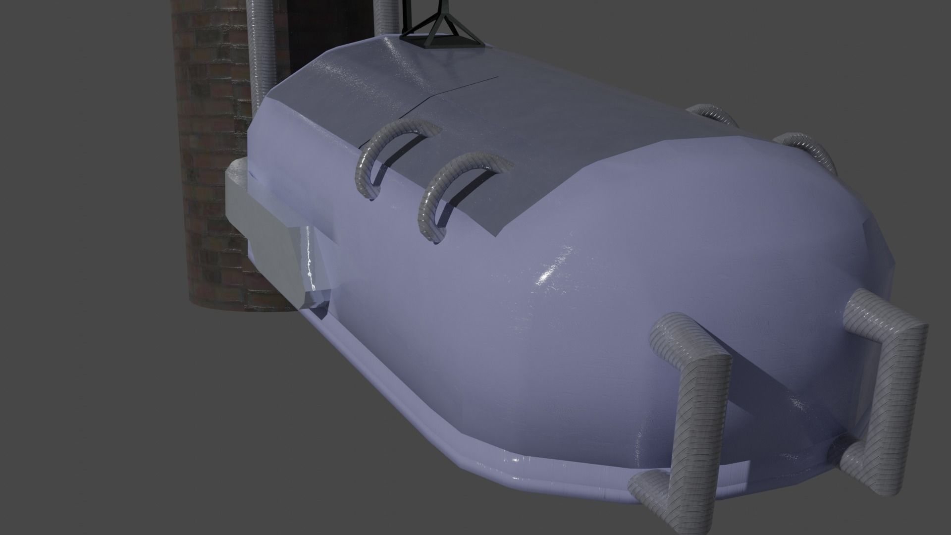 Futuristic Sleeping Pod  Free 3D model_4
