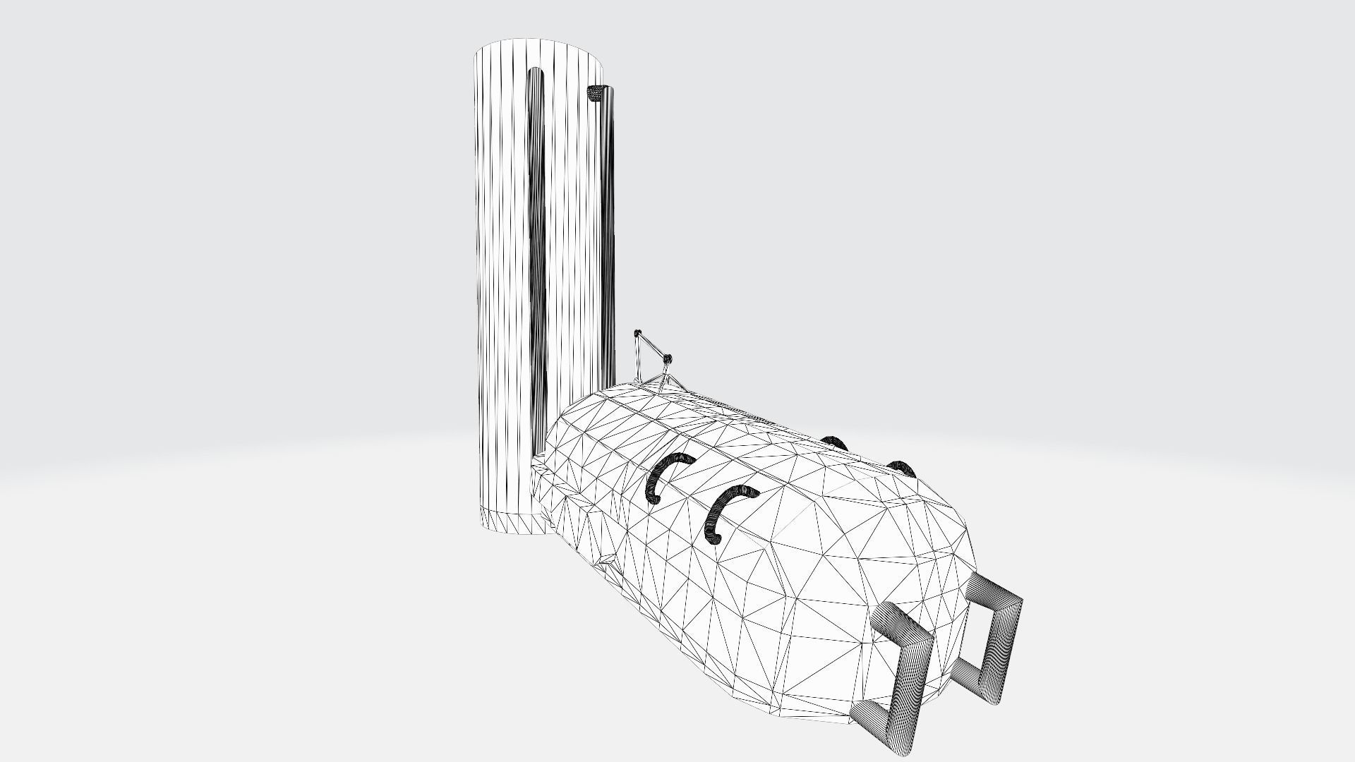 Futuristic Sleeping Pod  Free 3D model_5