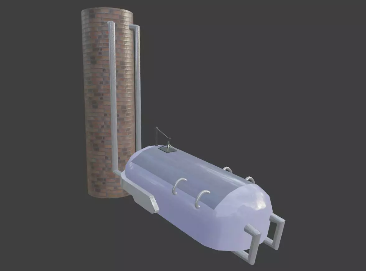 Futuristic Sleeping Pod  Free 3D model_0