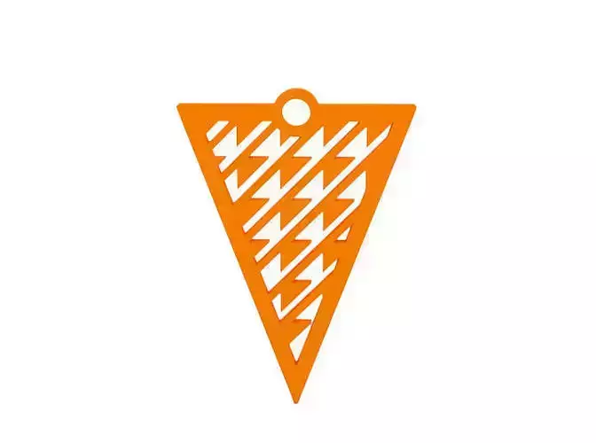 Earring ice cream cone cutout