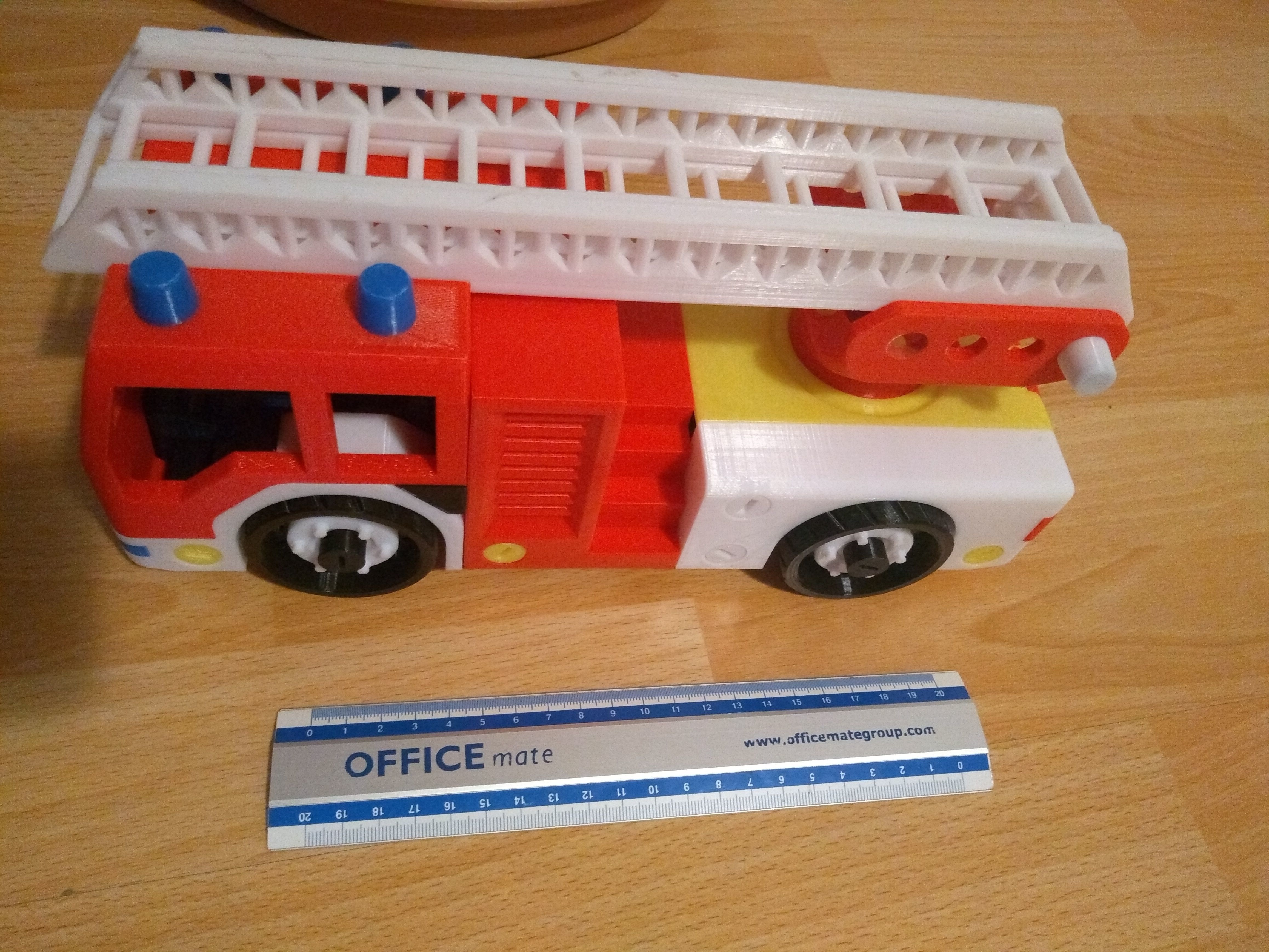 Fire truck toy 3D print model_2
