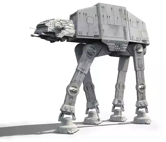 Game Ready Star Wars AT-AT Imperial Walker Low-poly 3D model