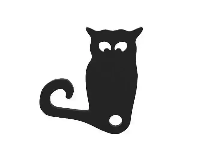 Keychain cat door hanger