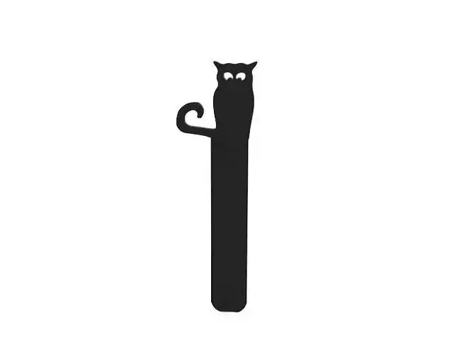 Bookmark cat on stick