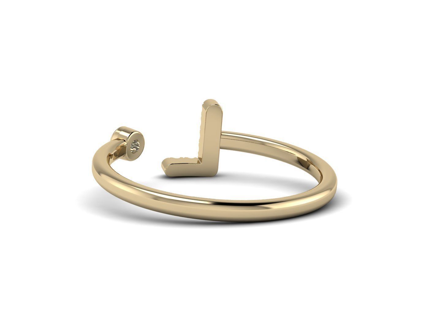Alphabet Jewelry Rings 3D Model Collection_105