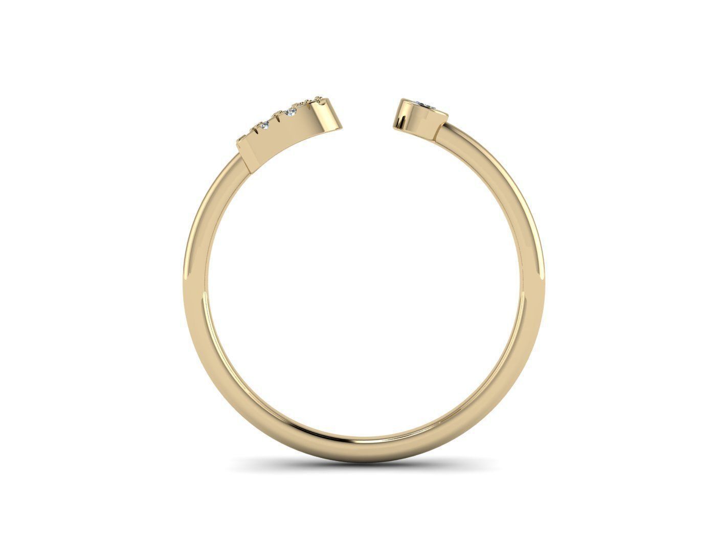 Alphabet Jewelry Rings 3D Model Collection_39