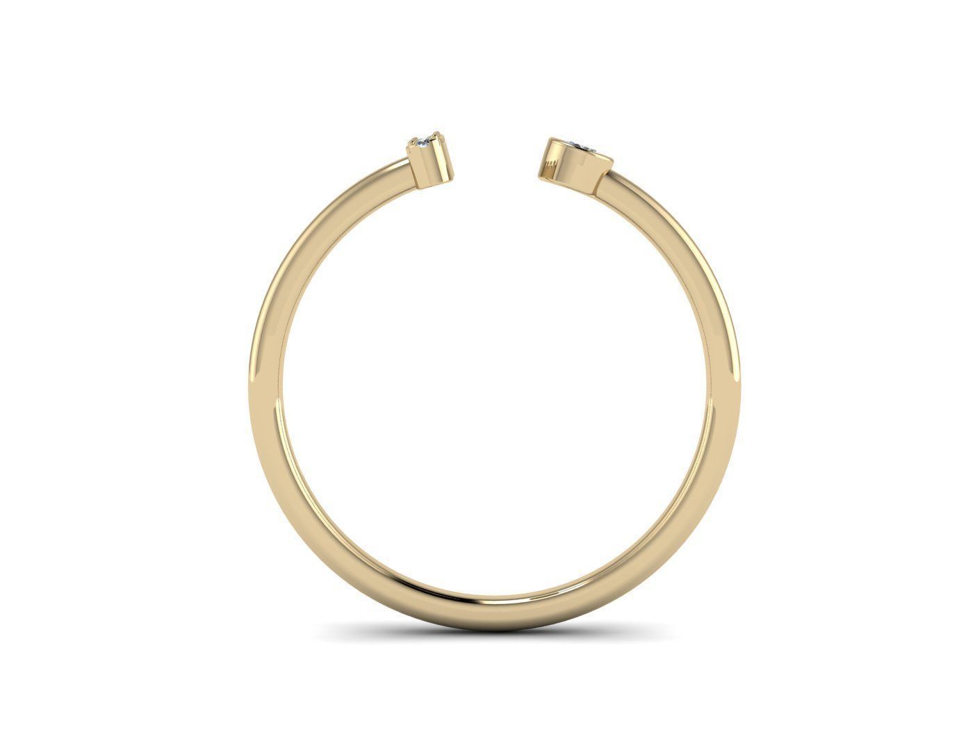 Alphabet Jewelry Rings 3D Model Collection_70