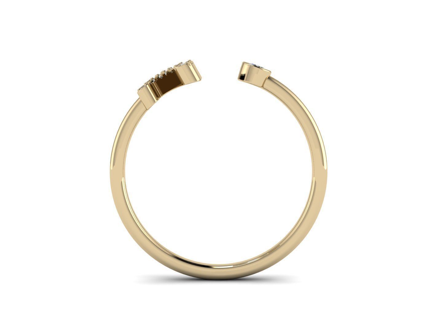 Alphabet Jewelry Rings 3D Model Collection_121