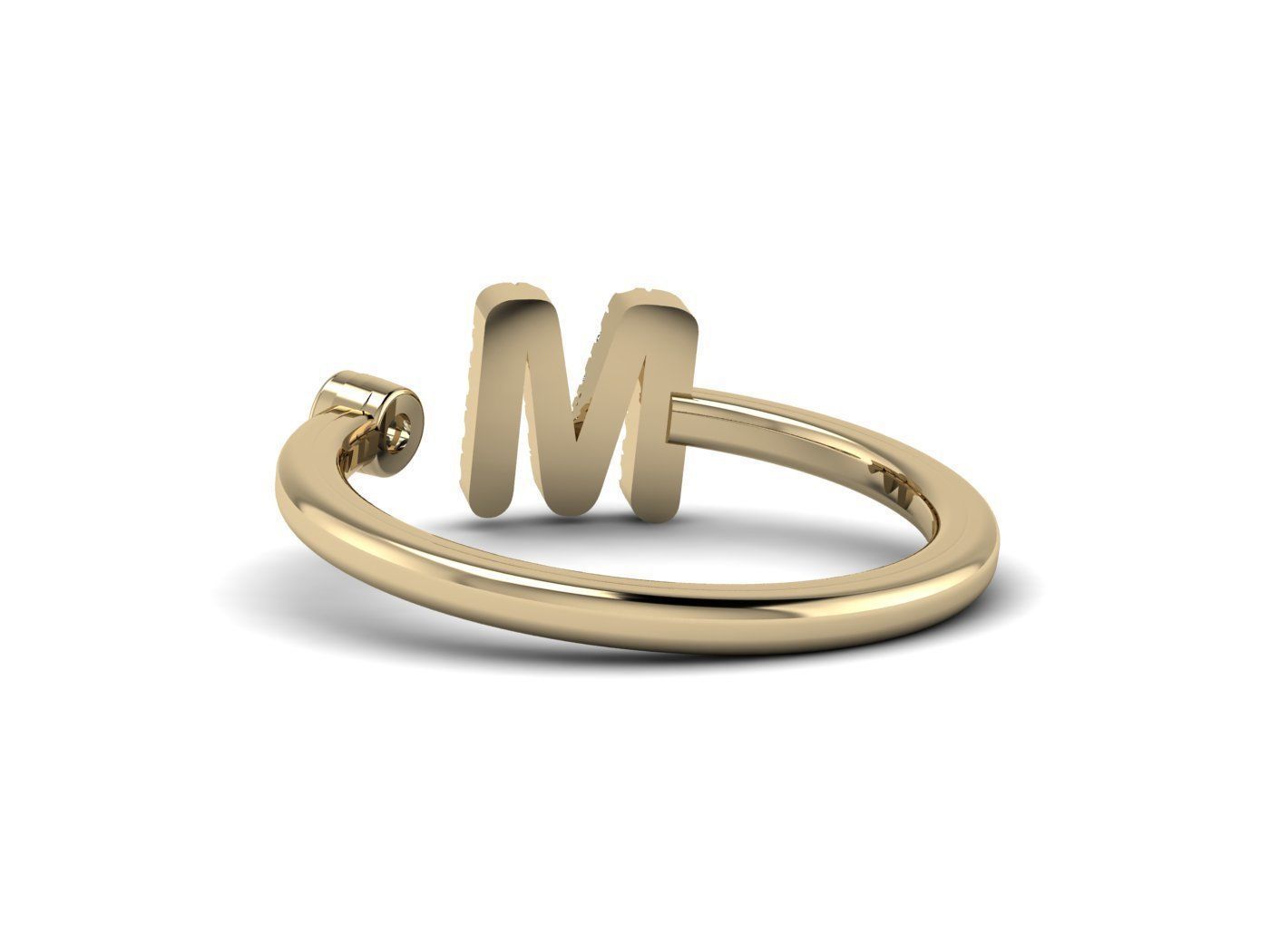 Alphabet Jewelry Rings 3D Model Collection_108
