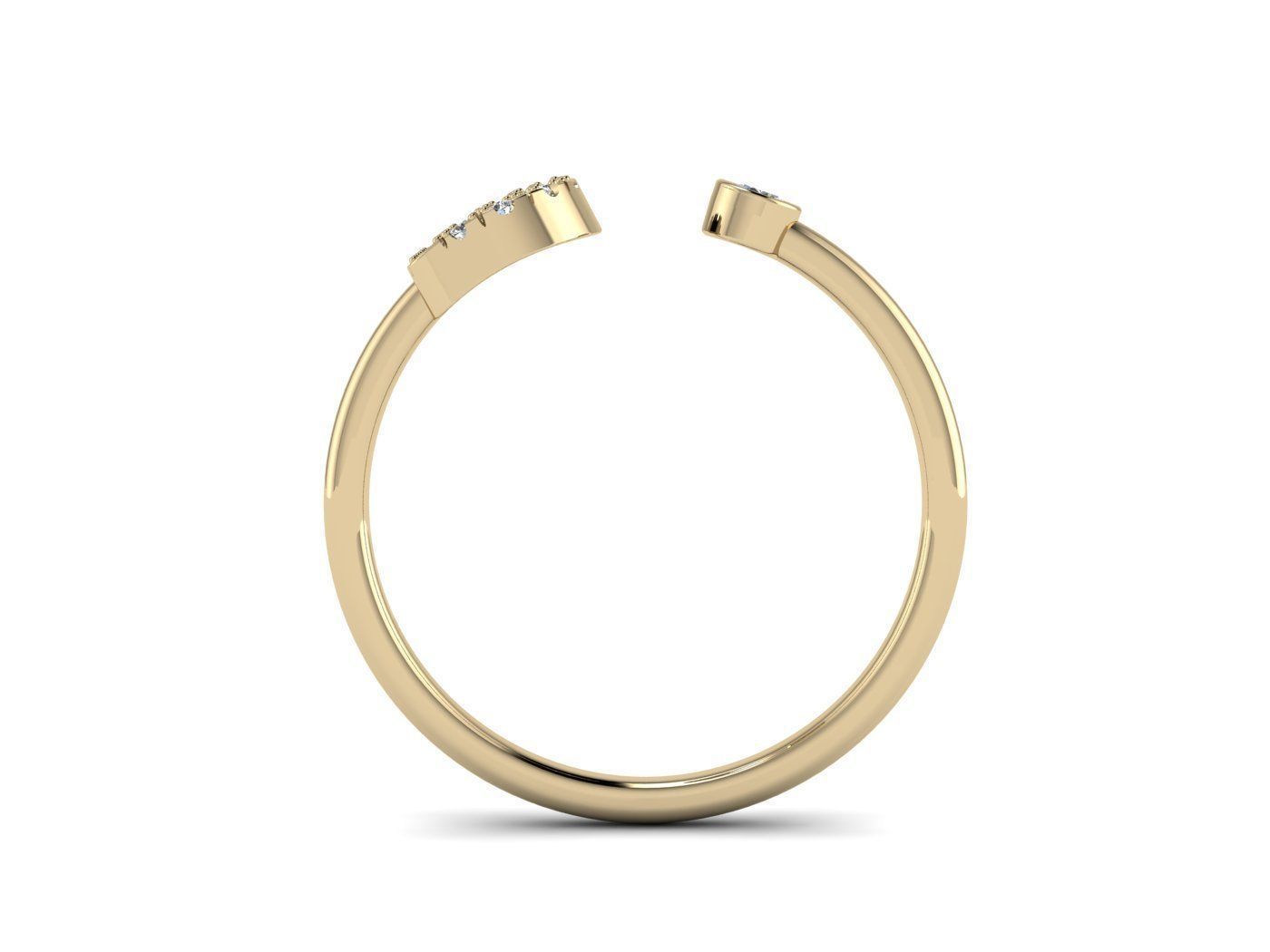 Alphabet Jewelry Rings 3D Model Collection_44