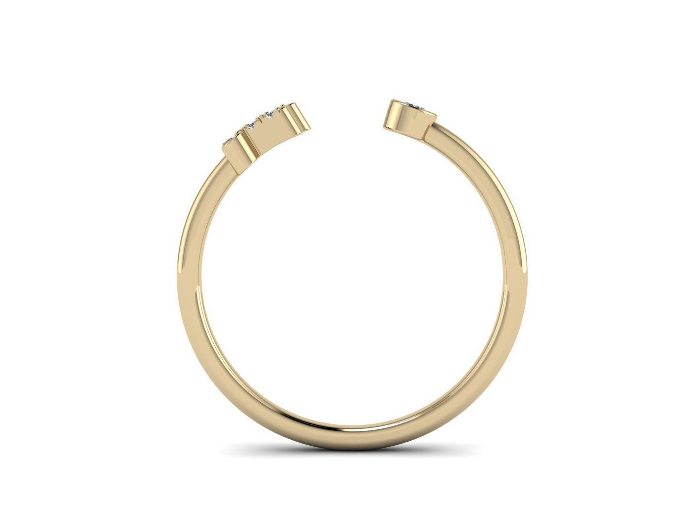 Alphabet Jewelry Rings 3D Model Collection_49