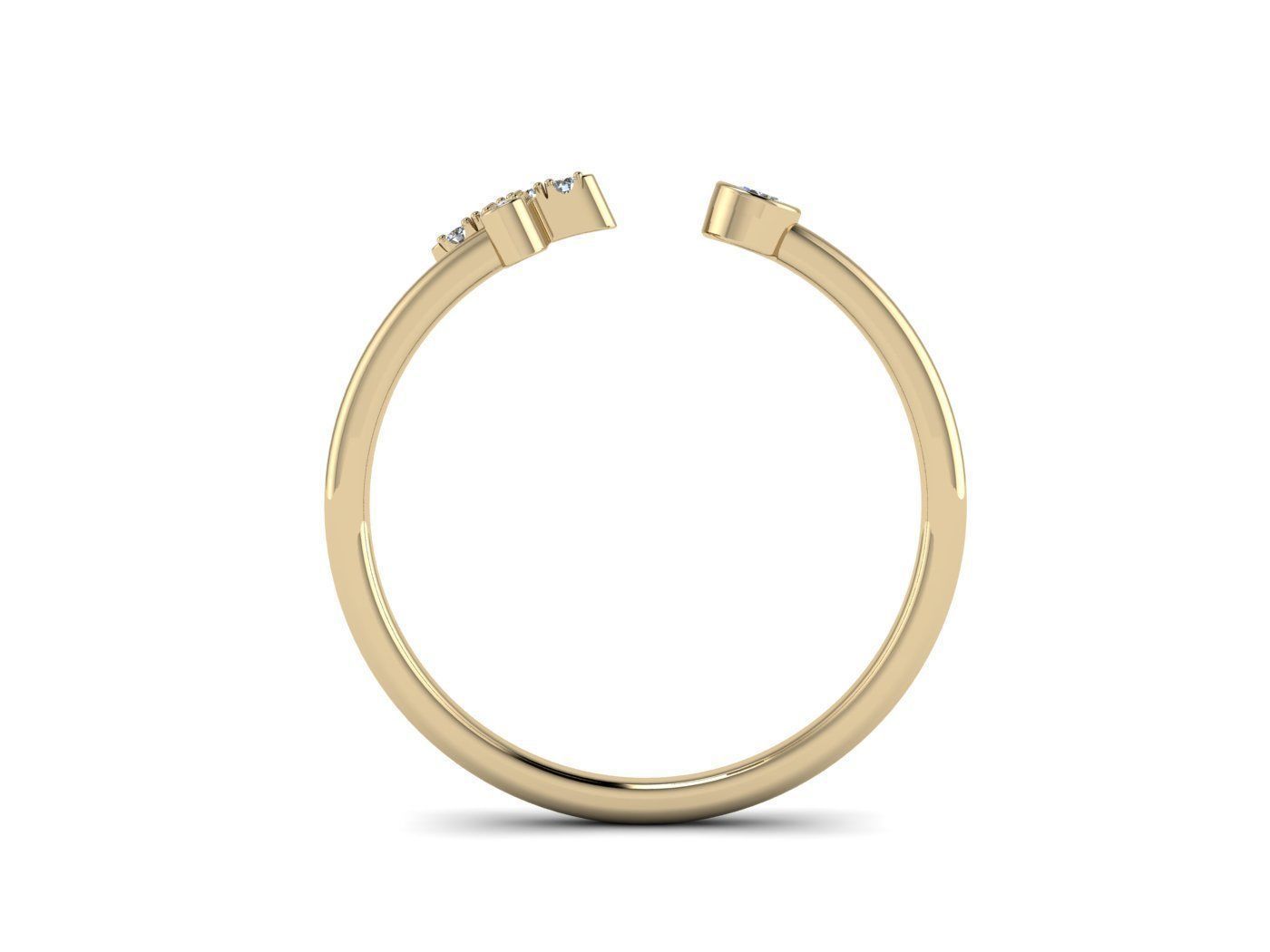 Alphabet Jewelry Rings 3D Model Collection_77