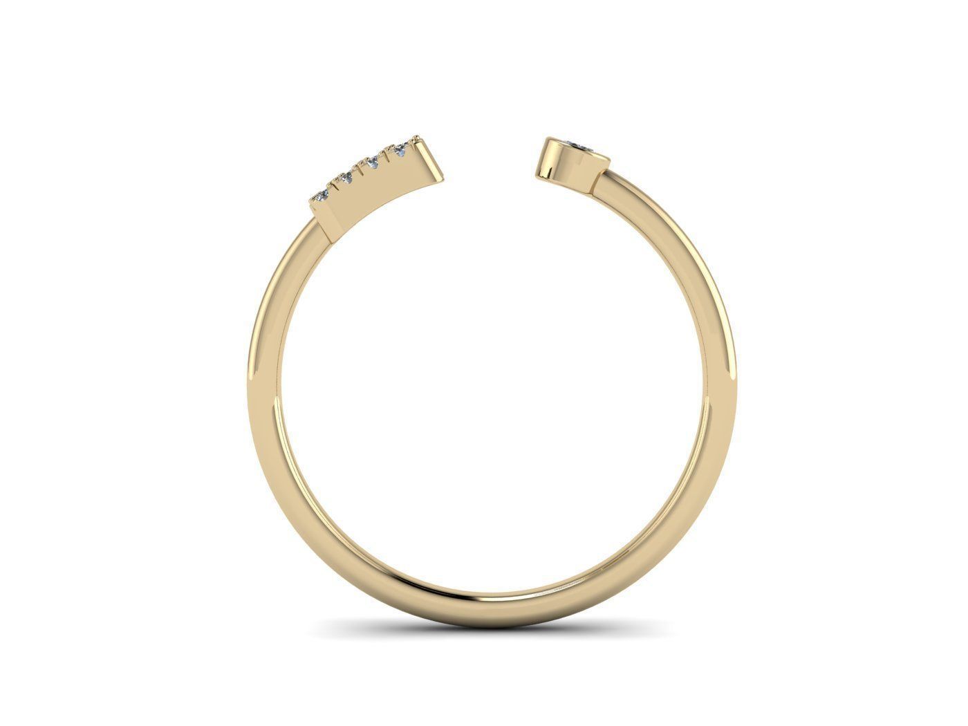 Alphabet Jewelry Rings 3D Model Collection_46