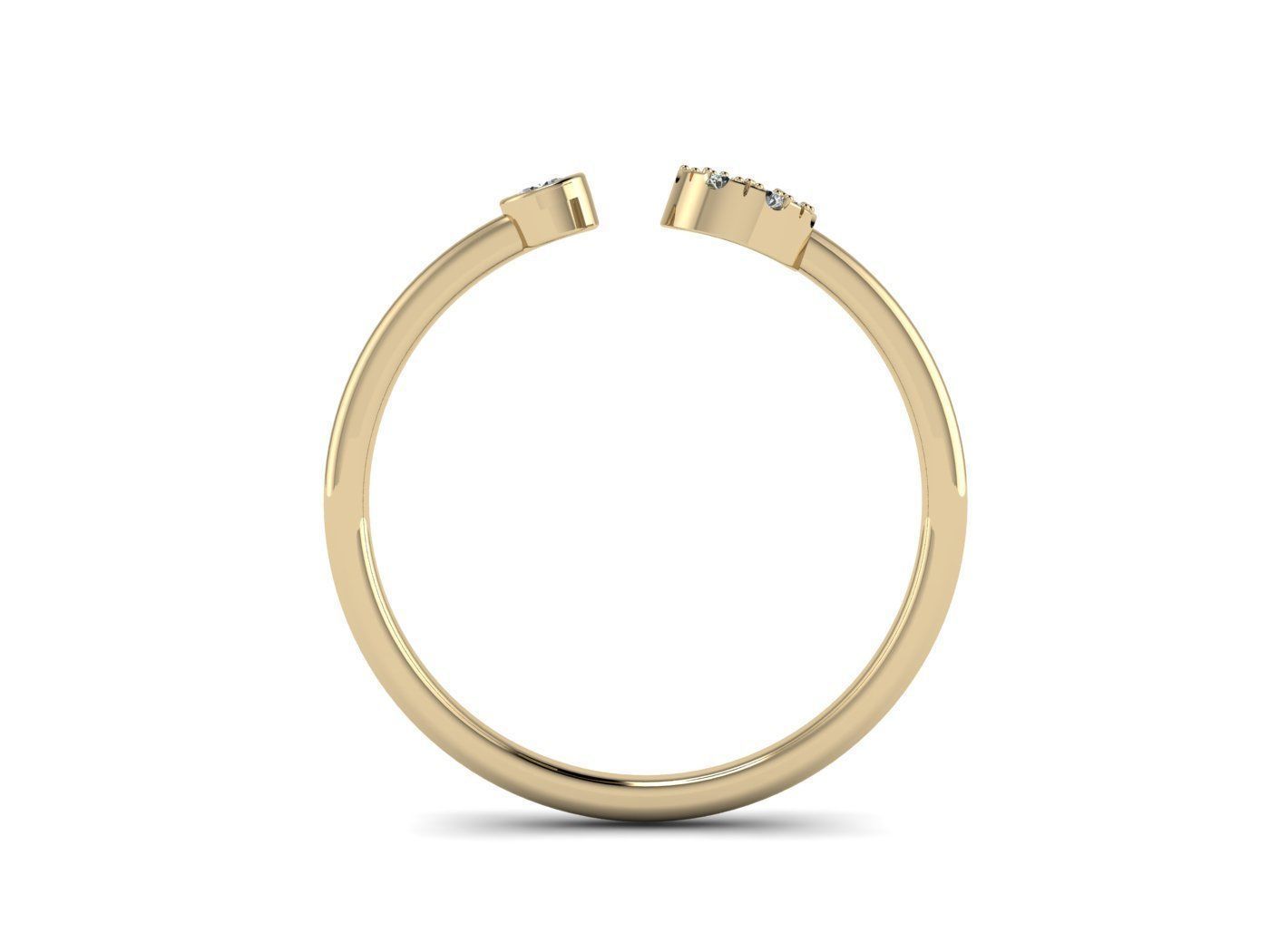 Alphabet Jewelry Rings 3D Model Collection_82