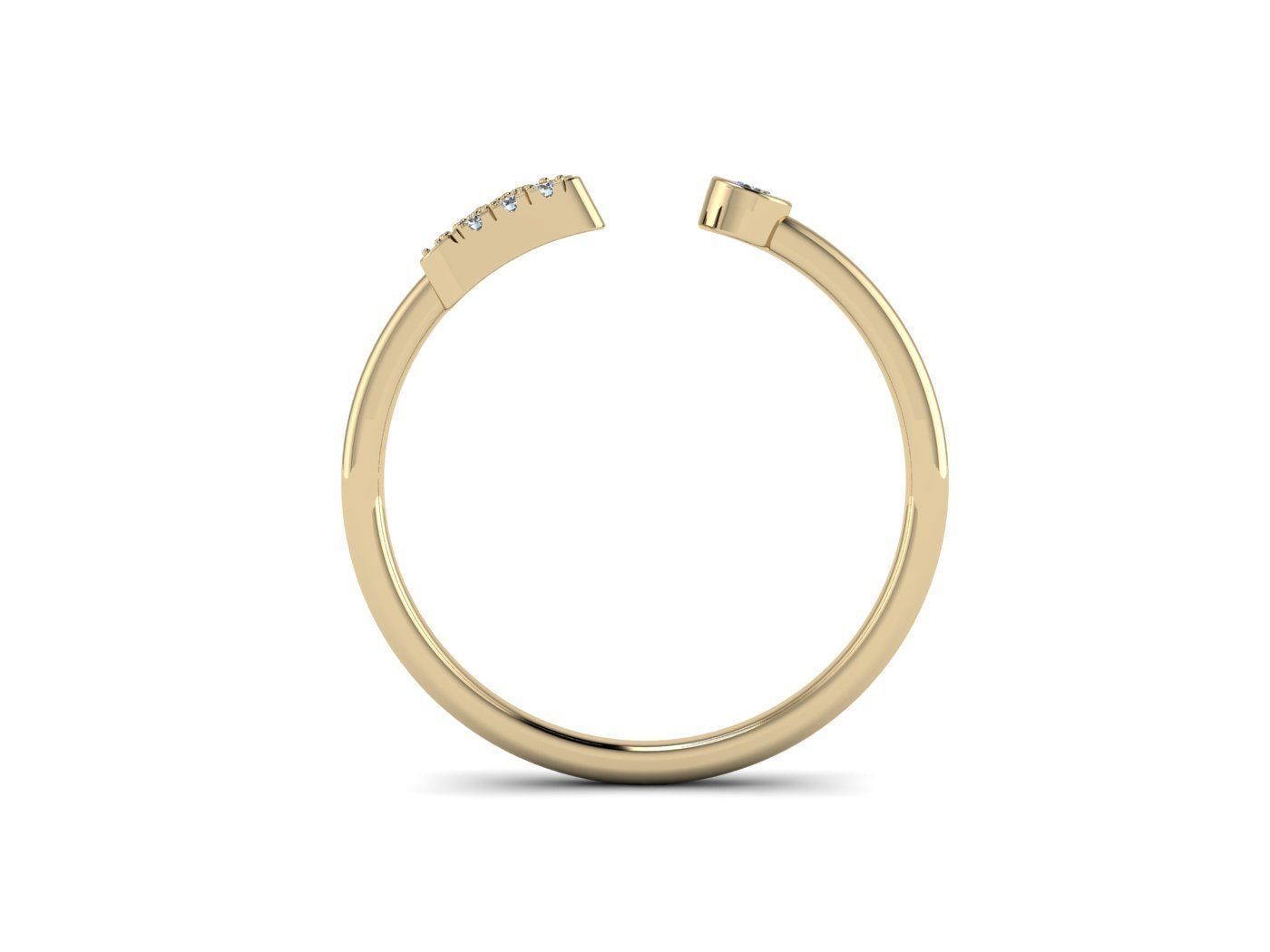 Alphabet Jewelry Rings 3D Model Collection_110