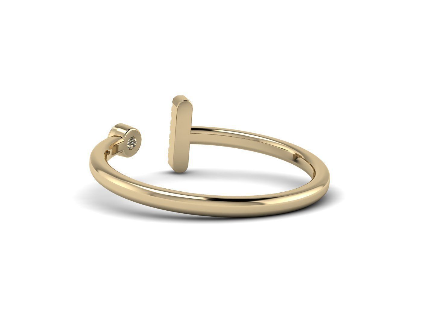 Alphabet Jewelry Rings 3D Model Collection_95