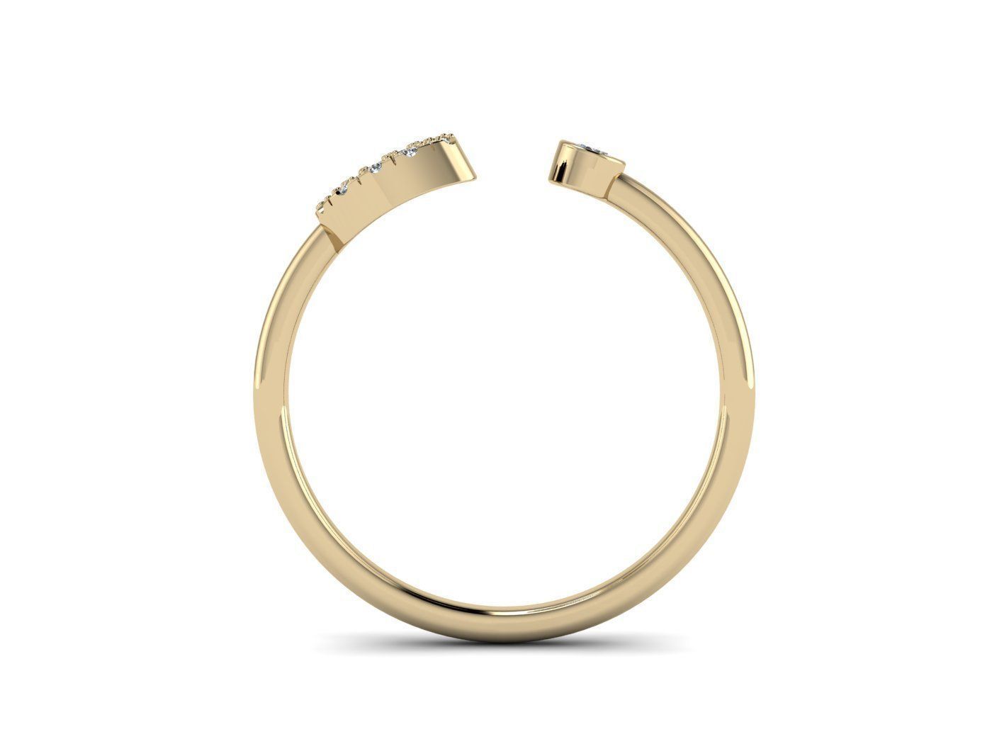 Alphabet Jewelry Rings 3D Model Collection_52