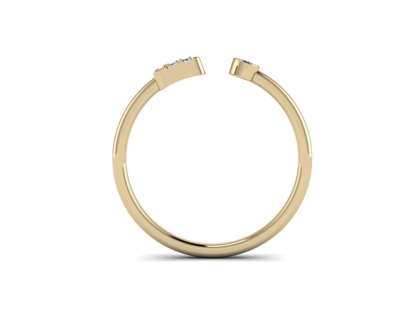 Alphabet Jewelry Rings 3D Model Collection_102