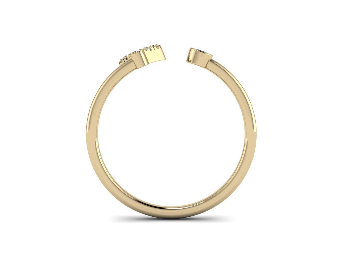 Alphabet Jewelry Rings 3D Model Collection_104